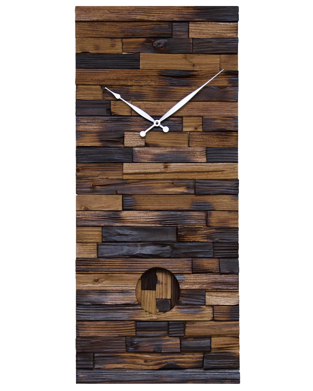 Split Wood Pendulum Clock Art - Grand Franklin 0003 — Korzen Designs